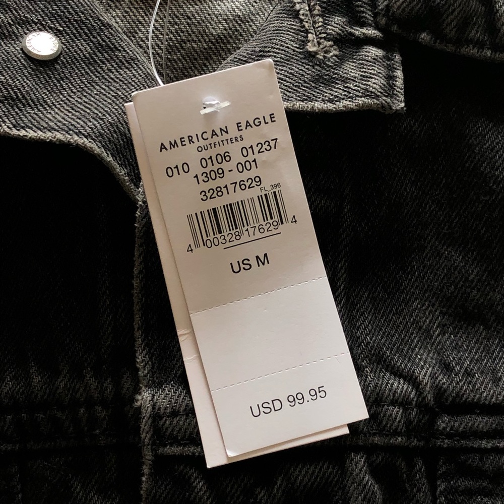 American Eagle x Urban Necessities Black Denim Jacket - Picture 2 of 6